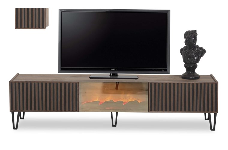 7122 Soho Şömineli TV Sehpası